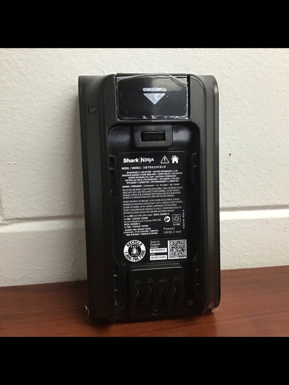 Shark XBTR625KSLN 21.6V Battery Pack Detect Pro BU3521 BU3523 IW3511 IW3615
